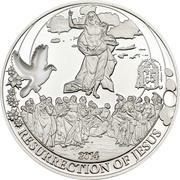 2 Dollars Resurrection of Jesus, Palau, 2014 reverse image