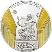 5 Dollars Statue of Zeus, Palau, 2009 reverse image
