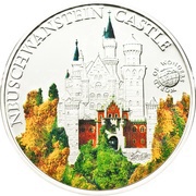 5 Dollars Neuschwanstein Castle, Palau, 2010 reverse image