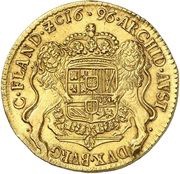 ½ Gold Ducaton - Charles II reverse image