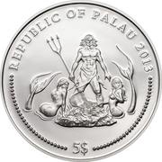 5 Dollars Mandarin fish obverse image