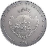 10 Dollars Cat and Mice obverse image