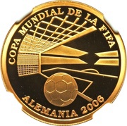 1500 Guaraníes FIFA World Football Championship - Germany 2006, Paraguay, 2004 reverse image