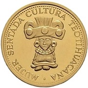 4500 Guaraníes Teotihucana Culture Sculpture, Paraguay, 1973 reverse image