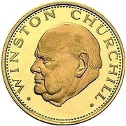 4500 Guaraníes Winston Churchill, Paraguay, 1974 reverse image