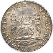 8 Reales - Carlos III Colonial Milled Coinage obverse image