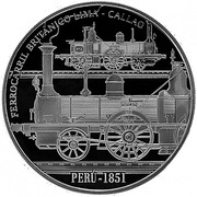 1 Sol Steam Locomotive, Peru, 2019 reverse image