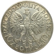 10 Zlotys Polonia obverse image