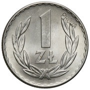1 Zloty Trial Strike Al, Poland, 1949 reverse image