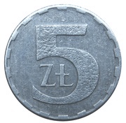 5 Zlotys reverse image