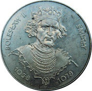 50 Zlotys Bolesław II Śmiały, Poland, 1981 reverse image