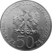50 Zlotys Ladislaus I Herman obverse image