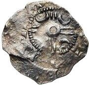 Denier - Albert II Bust left, Belgium, 1040-1063 reverse image
