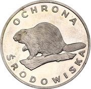 100 Zlotys Environmental Protection - Beaver, Poland, 1978 reverse image