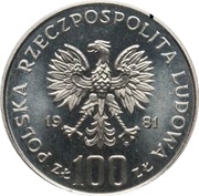 100 Zlotys General Wladyslaw Sikorski; Trial Strike obverse image