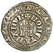 1 Groat - John I castle, Belgium, 1300-1331 reverse image