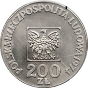 200 Zlotys People's Republic; Trial Strike obverse image