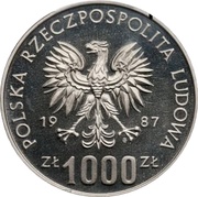1000 Zlotys Museum of Silesia - Katowice; Trial Strike obverse image