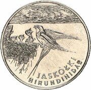20 000 Zlotys Jaskółki (Hirundinidae), Poland, 1993 reverse image