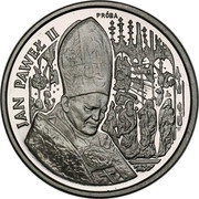100 000 Zlotys Pope John Paul II; Trial Strike, Poland, 1991 reverse image