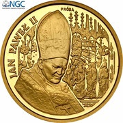 100 000 Zlotys Pope John Paul II; Trial Strike, Poland, 1991 reverse image