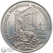 300 000 Zlotys Warsaw Uprising; Trial Strike, Poland, 1994 reverse image