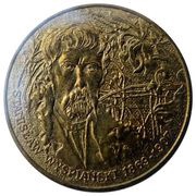 2 Zlotys Stanisław Wyspiański, Poland, 2004 reverse image