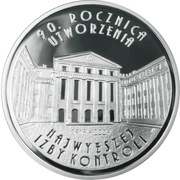 10 Zlotys 90th Anniversary of the Establishment of the Supreme Chamber of Control, Poland, 2009 reverse image