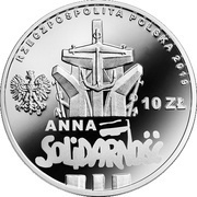 10 Zlotys 90th Anniversary of the Birth of Anna Walentynowicz obverse image