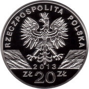 20 Zlotys Żubr (Bison bonasus) obverse image