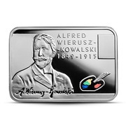 20 Zlotys Alfred Wierusz-Kowalski, Poland, 2015 reverse image