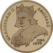 100 Zlotys Ladislaus II Jagiellon, Poland, 2002 reverse image