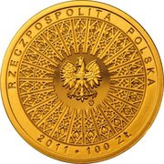 100 Zlotys Beatification of John Paul II obverse image