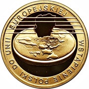 200 Zlotys Wstąpienie Polski do Unii Europejskiej, Poland, 2004 reverse image