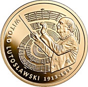 200 Zlotys Witold Lutosławski, Poland, 2013 reverse image