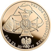 200 Zlotys Death of Tadeusz Kościuszko obverse image