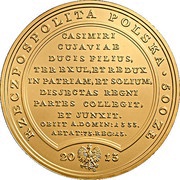 500 Zlotys Vladislaus Locticus Seu Cubitalis obverse image
