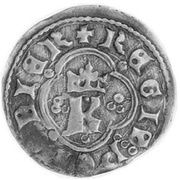 Kwartnik ruski - Casimir III the Great Lwów mint obverse image