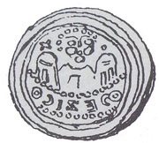 Denier Bracteate - Mieszko III the Old Gniezno or Kalisz mint obverse image