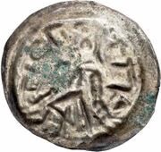 Denier Bracteate - Mieszko III the Old Gniezno or Kalisz mint, Poland, 1138-1202 reverse image