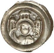 Denier Bracteate - Leszek the White Kraków mint, Poland, 1194-1227 reverse image