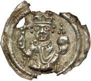 Denier Bracteate - Bolesław Mieszkowic or Leszek of Masovia Kruszwica or Inowrocław or Płock mint obverse image