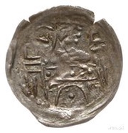Denier Bracteate - Bolesław Mieszkowic or Leszek of Masovia Kruszwica or Inowrocław or Płock mint obverse image