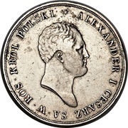 10 Zlotys Polskich - Aleksandr I obverse image
