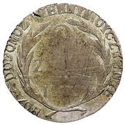2 Zlotys Siege of Zamość; Heavier type, Poland, 1813 reverse image