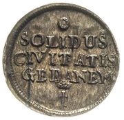 Szeląg gdański - Michał Korybut Wiśniowiecki Gdańsk mint, Polish–Lithuanian Commonwealth, 1670 reverse image