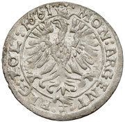 3 Kreuzers - Jan II Kazimierz Waza Opole mint, Polish–Lithuanian Commonwealth, 1657-1661 reverse image