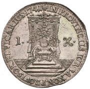 Grosz wikariacki - August III Sas Drezno mint, Polish–Lithuanian Commonwealth, 1741-1742 reverse image