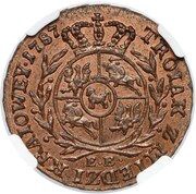 Trojak koronny / Z MIEDZI KRAIOWEY / - Stanisław August Poniatowski Warszawa mint, Polish–Lithuanian Commonwealth, 1786-1792 reverse image