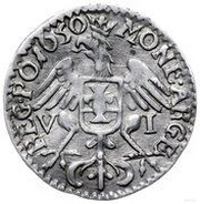 Szóstak / 6 Groszy - Jan II Kazimierz Waza Wschowa mint, Polish–Lithuanian Commonwealth, 1650 reverse image